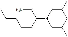 2-(3,5-dimethylpiperidin-1-yl)heptan-1-amine,,结构式