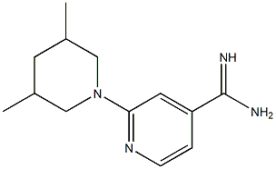 2-(3,5-dimethylpiperidin-1-yl)pyridine-4-carboximidamide
