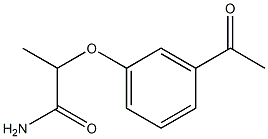 2-(3-acetylphenoxy)propanamide Structure