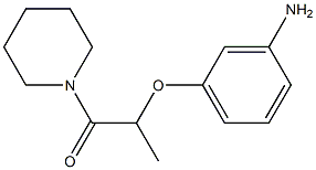 2-(3-aminophenoxy)-1-(piperidin-1-yl)propan-1-one 化学構造式