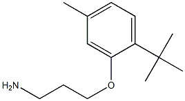 2-(3-aminopropoxy)-1-tert-butyl-4-methylbenzene Struktur