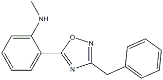 2-(3-benzyl-1,2,4-oxadiazol-5-yl)-N-methylaniline Struktur