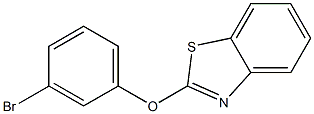 2-(3-bromophenoxy)-1,3-benzothiazole,,结构式