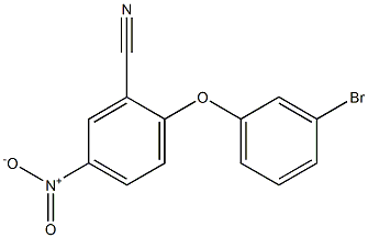 2-(3-bromophenoxy)-5-nitrobenzonitrile Structure