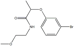 2-(3-bromophenoxy)-N-(2-methoxyethyl)propanamide Structure