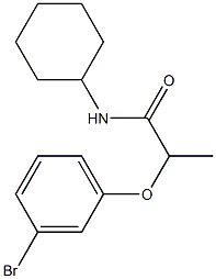 2-(3-bromophenoxy)-N-cyclohexylpropanamide Structure