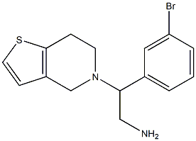 2-(3-bromophenyl)-2-(6,7-dihydrothieno[3,2-c]pyridin-5(4H)-yl)ethanamine Structure