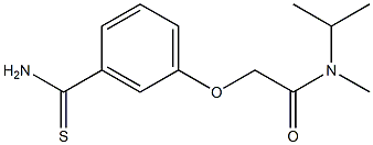  2-(3-carbamothioylphenoxy)-N-methyl-N-(propan-2-yl)acetamide