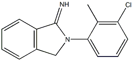 2-(3-chloro-2-methylphenyl)-2,3-dihydro-1H-isoindol-1-imine 化学構造式