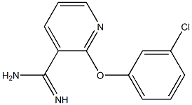 2-(3-chlorophenoxy)pyridine-3-carboximidamide,,结构式