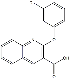  2-(3-chlorophenoxy)quinoline-3-carboxylic acid