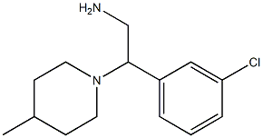  2-(3-chlorophenyl)-2-(4-methylpiperidin-1-yl)ethanamine