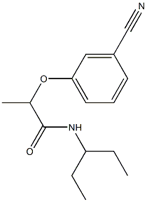 2-(3-cyanophenoxy)-N-(pentan-3-yl)propanamide