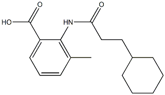 2-(3-cyclohexylpropanamido)-3-methylbenzoic acid