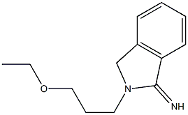 2-(3-ethoxypropyl)-2,3-dihydro-1H-isoindol-1-imine Structure