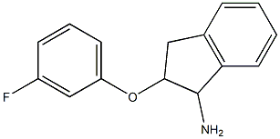 2-(3-fluorophenoxy)-2,3-dihydro-1H-inden-1-ylamine,,结构式