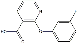 2-(3-fluorophenoxy)nicotinic acid 结构式