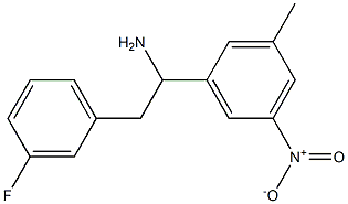 2-(3-fluorophenyl)-1-(3-methyl-5-nitrophenyl)ethan-1-amine Struktur