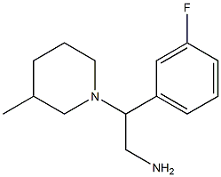 2-(3-fluorophenyl)-2-(3-methylpiperidin-1-yl)ethanamine