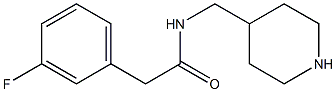 2-(3-fluorophenyl)-N-(piperidin-4-ylmethyl)acetamide