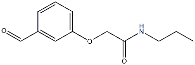 2-(3-formylphenoxy)-N-propylacetamide 化学構造式