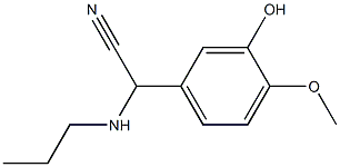  2-(3-hydroxy-4-methoxyphenyl)-2-(propylamino)acetonitrile