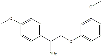 2-(3-methoxyphenoxy)-1-(4-methoxyphenyl)ethanamine Struktur