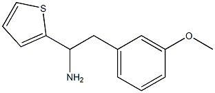 2-(3-methoxyphenyl)-1-(thiophen-2-yl)ethan-1-amine Structure