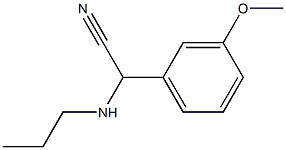 2-(3-methoxyphenyl)-2-(propylamino)acetonitrile Structure