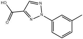 2-(3-methylphenyl)-2H-1,2,3-triazole-4-carboxylic acid 化学構造式