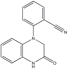 2-(3-oxo-1,2,3,4-tetrahydroquinoxalin-1-yl)benzonitrile Struktur
