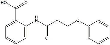 2-(3-phenoxypropanamido)benzoic acid 化学構造式