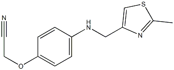 2-(4-{[(2-methyl-1,3-thiazol-4-yl)methyl]amino}phenoxy)acetonitrile Structure