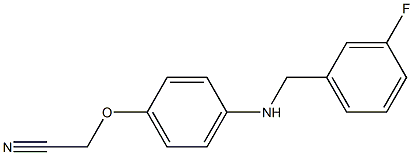 2-(4-{[(3-fluorophenyl)methyl]amino}phenoxy)acetonitrile