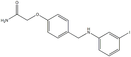 2-(4-{[(3-iodophenyl)amino]methyl}phenoxy)acetamide Structure
