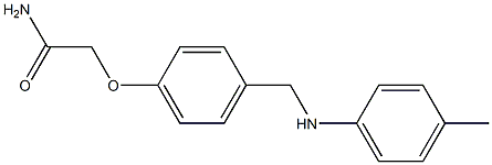 2-(4-{[(4-methylphenyl)amino]methyl}phenoxy)acetamide|