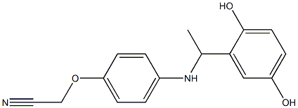  2-(4-{[1-(2,5-dihydroxyphenyl)ethyl]amino}phenoxy)acetonitrile