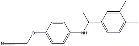 2-(4-{[1-(3,4-dimethylphenyl)ethyl]amino}phenoxy)acetonitrile,,结构式