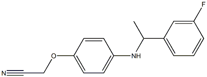 2-(4-{[1-(3-fluorophenyl)ethyl]amino}phenoxy)acetonitrile