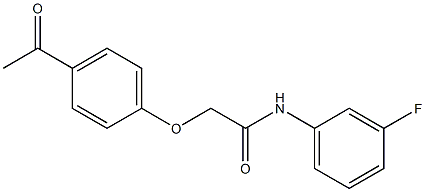 2-(4-acetylphenoxy)-N-(3-fluorophenyl)acetamide Structure