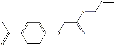2-(4-acetylphenoxy)-N-allylacetamide Struktur