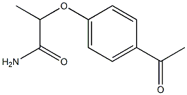 2-(4-acetylphenoxy)propanamide Structure