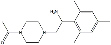 2-(4-acetylpiperazin-1-yl)-1-mesitylethanamine Struktur