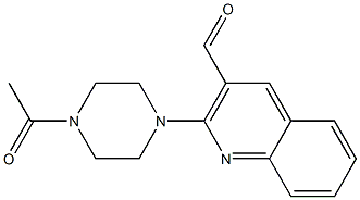 2-(4-acetylpiperazin-1-yl)quinoline-3-carbaldehyde Structure