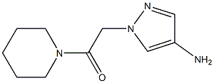 2-(4-amino-1H-pyrazol-1-yl)-1-(piperidin-1-yl)ethan-1-one 结构式