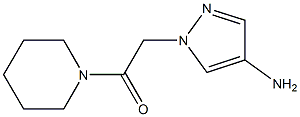 2-(4-amino-1H-pyrazol-1-yl)-1-(piperidin-1-yl)ethan-1-one Structure