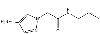 2-(4-amino-1H-pyrazol-1-yl)-N-(2-methylpropyl)acetamide Structure