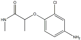 2-(4-amino-2-chlorophenoxy)-N-methylpropanamide 化学構造式