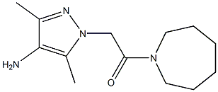 2-(4-amino-3,5-dimethyl-1H-pyrazol-1-yl)-1-(azepan-1-yl)ethan-1-one,,结构式