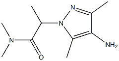 2-(4-amino-3,5-dimethyl-1H-pyrazol-1-yl)-N,N-dimethylpropanamide Structure